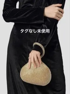 ラインストーン ミニバッグ クラッチバッグ ゴールド フォーマル ハンドバッグ