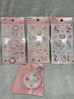 Disney さくらデザインシール　4点セット ダイソー