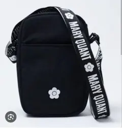 MARY QUANT ブラックショルダーバッグ