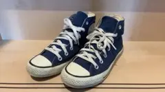 CONVERSE ネイビー ハイカット スニーカー　25.5センチ