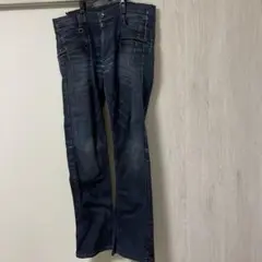 美品　HIDEWAYS NICOLE　デニム　ジップ　ジーンズ　サイズ50 XL