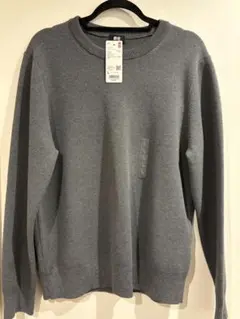 UNIQLO ウォッシャブルミラノリブクルーネックセーター L