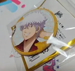 銀魂　刺激強めでお送りしておりますカフェ　池袋PARCO　缶バッジ　坂田銀時　①