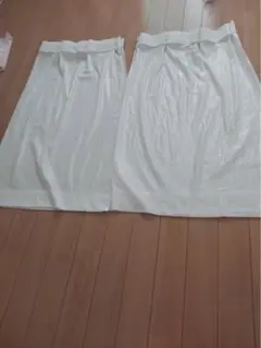 ホワイト レースカーテン 2枚セット