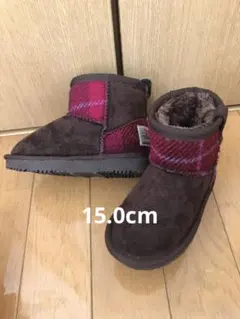 abc une face ハリスツイード 15.0cm 未使用　ムートンブーツのサムネイル