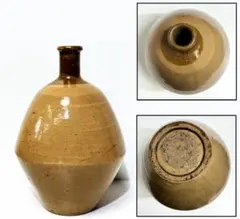 ☆骨董一点もの！ 黄瀬戸/瀬戸焼 徳利 江戸中期~ 1820~1850年頃_2