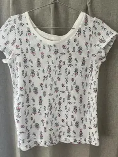 LADY JEMORSAH 花柄 ワッフル 半袖Tシャツのサムネイル