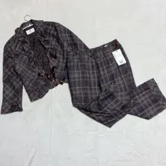 ユーバイウンガロ ＊ 新品✨ セットアップ チェック柄 ジャケット＆パンツ 40