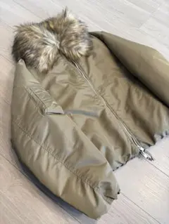 ZARA フェイクファー ボンバージャケット サイズL