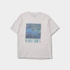 90sクロード モネ 睡蓮 アート tシャツ vintage hanes usa - メルカリ
