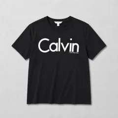 00s Calvin Klein Jeans Tシャツ　プリント　黒　L ロゴ