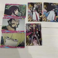 地獄楽 メタリックカード6枚 クリアビジュアルポスター1枚