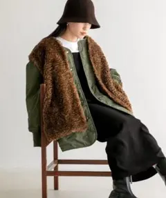 ボアベスト＆ブルゾン２Ｐセット