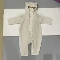 【もも様専用】くまフード付きボアロンパース 6-12ヶ月 ホワイト　ベビーGAP