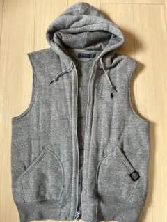 (専用)Polo Ralph Lauren フード付きベスト グレー
