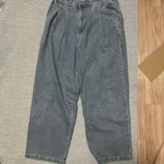 RUUBON リラックスワイドデニムパンツ