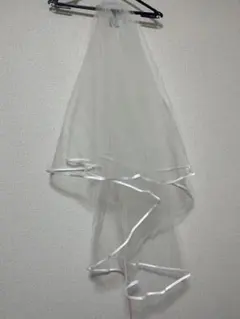 【美品】ウェディングベール クリアチュール サテンリボン付き