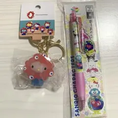 大阪万博　ミャクミャク　立体マスコットキーホルダー　クリア　ハローキティー