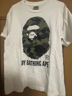A BATHING APE カモフラ 猿顔 Tシャツ S
