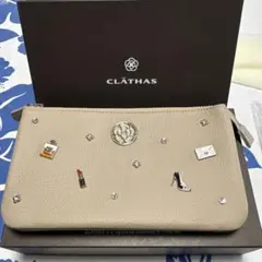 CLATHAS 長財布 フラップ式 タッセル付き ベージュ - メルカリ