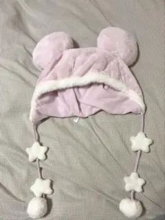 ディズニーファンキャップ ピンク 星
