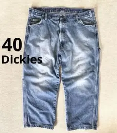 W40 フェード Dickies ディッキーズ デニムペインターパンツ