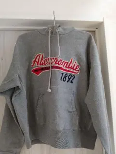 ABERCROMBIE ＆FITCH グレー フード付きパーカー
