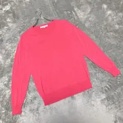 【グリーンレーベルリラクシング】（S）ニット カジュアル リブ切り替え 長袖