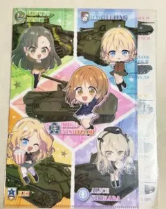 ガルパン　クリアファイル　西住みほ　西絹代　ダージリン　ケイ　島田愛里寿