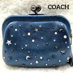美品 コーチ キスロック がま口　コインケース 水原希子 スターリべット コラボ