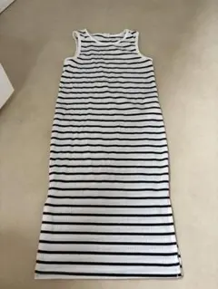 shein ボーダー柄 ノースリーブ ワンピース 5Y