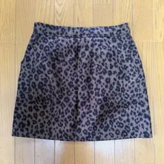 【美品】SNIDEL レオパード柄 ミニスカート