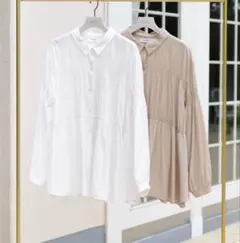 Her lip to Bianca Sheer Shirt ホワイトのサムネイル