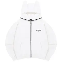 OPENYARD OY クマ耳 ジップアップパーカー ホワイトのサムネイル