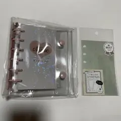 【新品未開封】Mine シール帳 ライトピンクリング A7 リフィル10枚付き