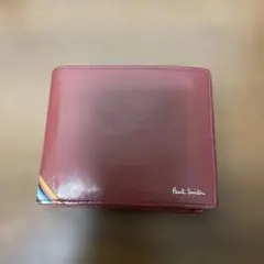 Paul Smith 二つ折り財布 ワインレッド