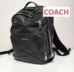 極美品】COACH メンズ バックパック リュック マンハッタン 本革 黒