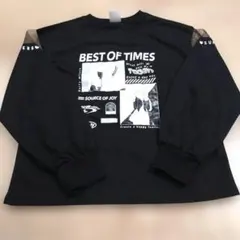 女の子　長袖カットソー　150cm　黒