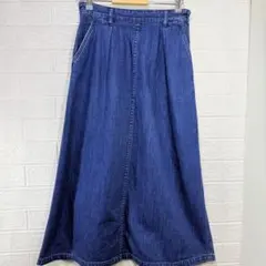 American Holocaust 濃紺 フレアスカート風デニムロングサイズS