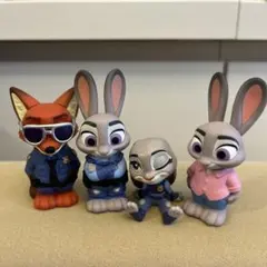 ズートピア ソフビパペットマスコット　ニック　ジュディ