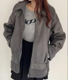 Heather アウター フライトボアムートンジャケット