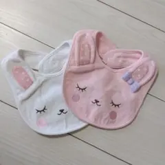 新品　うさぎモチーフ スタイ 2枚セット　マザウェイズ