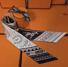 HERMES/エルメス】2026SS バンダナツイリー 黒 ピンク 新品未使用