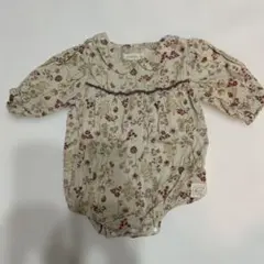【バースデイ】花柄ロンパース 80サイズ