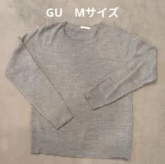 GU　グレー　ニット　薄手　М