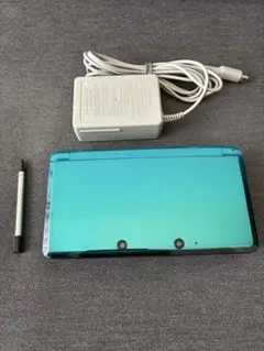 ニンテンドー3DS エメラルドグリーン 本体 充電器 タッチペン付 動作確認済