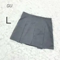 ジーユー GU ミニスカート プリーツスカート スカパン ローウエスト L