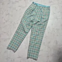 【美品】Drawer グレンチェックドロストパンツ 36のサムネイル