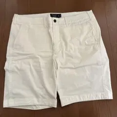 Abercrombie & Fitch ホワイトショートパンツ 36