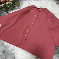 ドロップツリー　イソザイ　半袖カーディガン　LL 大きいサイズOK 未使用タグ付